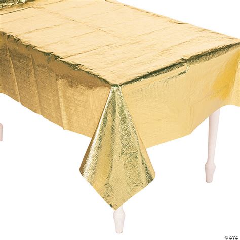 metallic plastic tablecloths